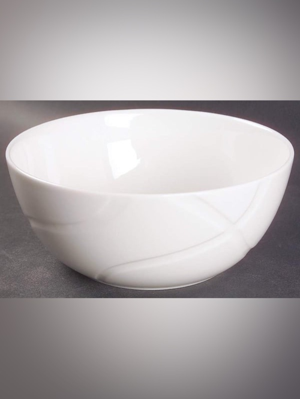 Vibe by Lenox Soup  Cereal Bowl White Porcelain Discontinued Rare